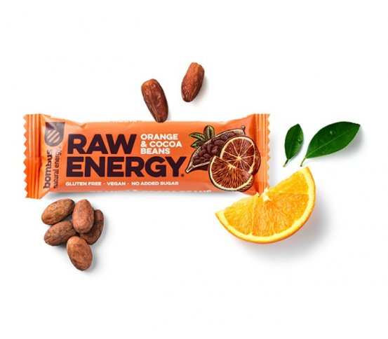 Bombus Raw energy tyčinka Pomeranč 