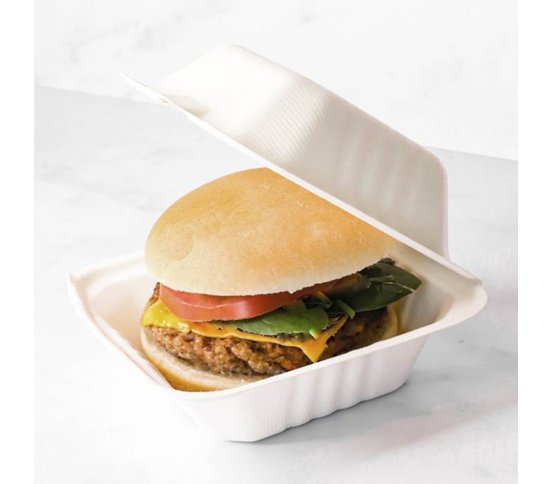 Contipack EKO Burger box 17x17x9,5cm z cukrové třtiny (50ks)