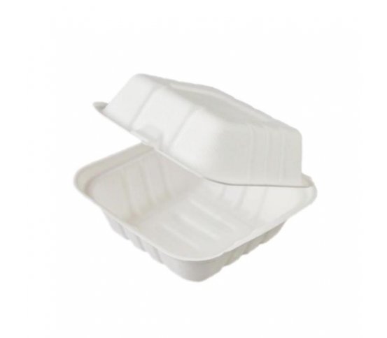 Burger box 15x15x9cm z cukrové třtiny (125ks)