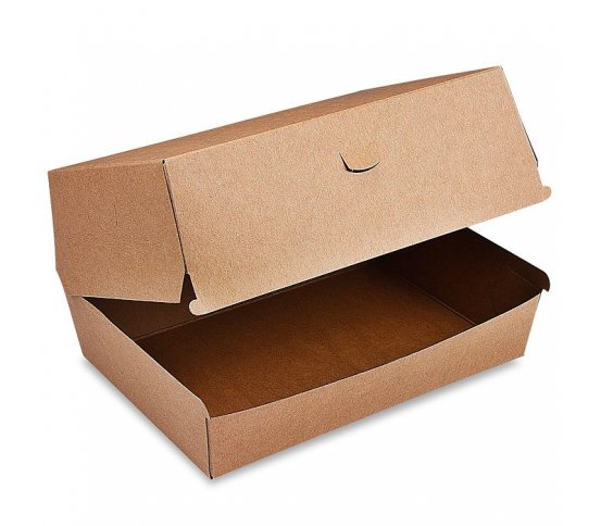 Burger box kraft Plus 19,5x13,5x10cm (50ks) 1