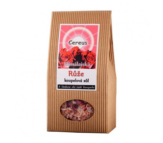 Himalájská koupelová sůl s růží 1kg Cereus