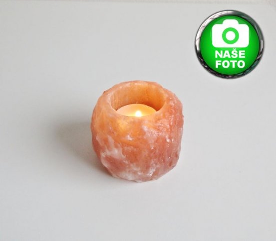Solná lampa na čajovou svíčku - malá Cereus 1
