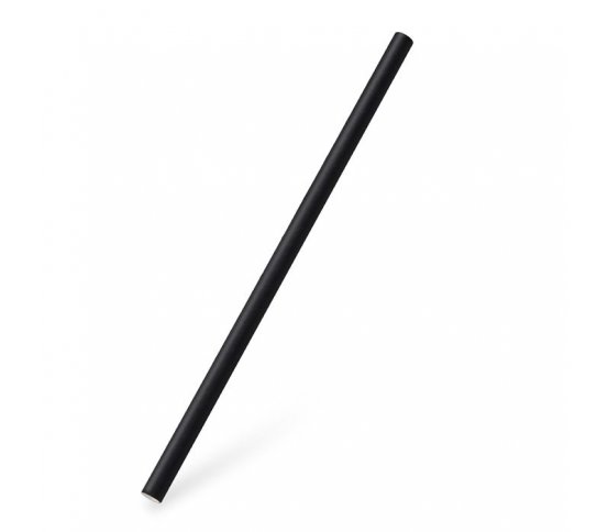 Černá papírová brčka Jumbo 8mm x 20cm (100ks) wimex 1