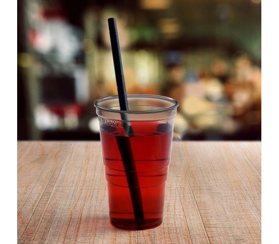 Černá papírová brčka Jumbo 8mm x 20cm (100ks) wimex 4