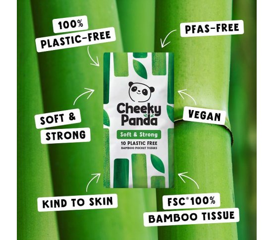 Cheeky Panda Bambusové kapesníky 3 vrstvé - 8ks 5