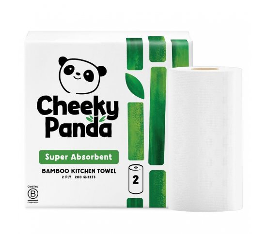 Cheeky Panda Bambusové kuchyňské utěrky 2 vrstvé - 2 role 1