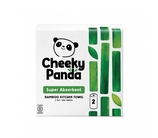 Cheeky Panda Bambusové kuchyňské utěrky 2 vrstvé - 2 role 7