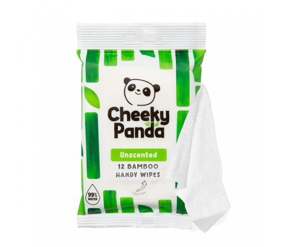 Cheeky Panda Bambusové vlhčené ubrousky bez vůně - 12ks 1