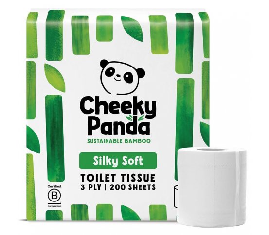 Cheeky Panda Bambusový toaletní papír 3 vrstvý - 9 rolí 1