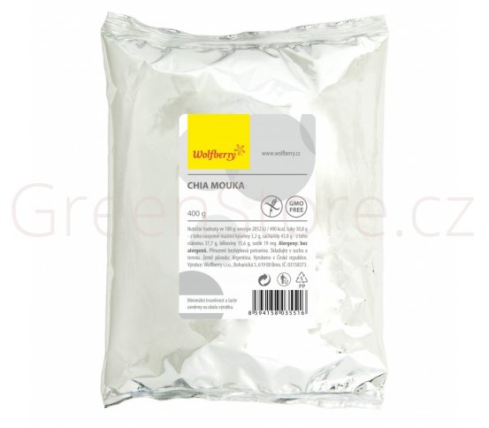 Bezlepková mouka z chia semínek 400g Wolfberry