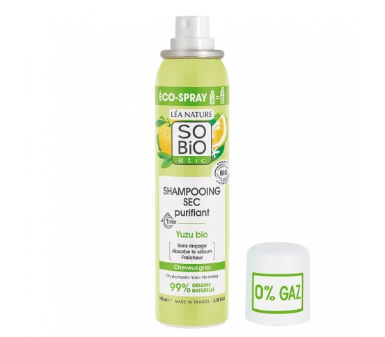 Čistící suchý šampon ve spreji Yuzu BIO 100ml So´Bio