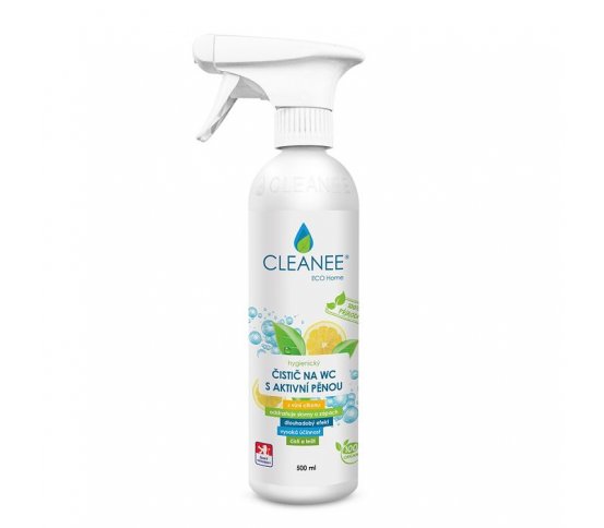 Cleanee Eco Hygienický čistič WC s aktivní pěnou - citron 500ml