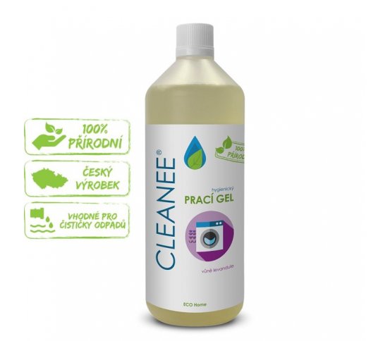 Cleanee Eco Hygienický prací gel s vůní levandule 1l 1