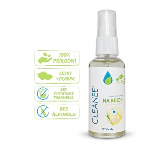 Cleanee Eco Hygienický sprej na ruce - citronová tráva 50ml Praha