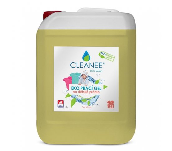 Cleanee Eco Prací gel na dětské prádlo 5l