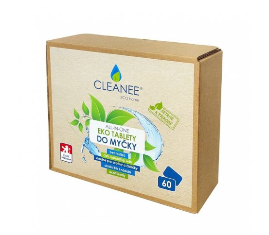 Cleanee Eco Tablety do myčky All-in-One 60ks