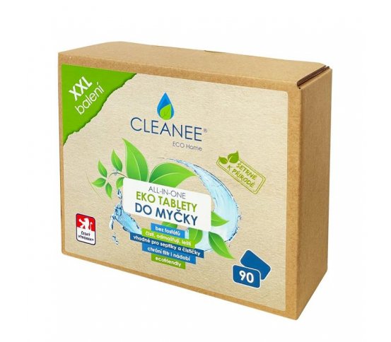 Cleanee Eco Tablety do myčky All-in-One 90ks
