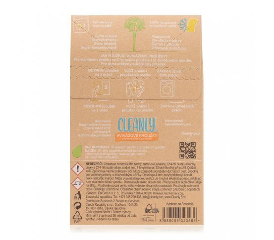 Cleanly Eco Aviváž pásky proužky na 64 praní - flower power