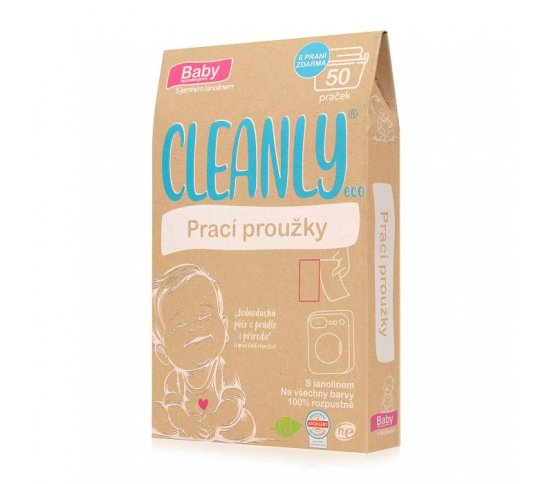 Papírové proužky a pásky s vlněným lanolinem na 50 praní