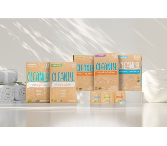 Cleanly Eco Prací proužky-pásky na 50 praní Ekologické levné