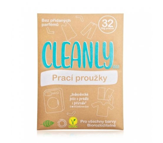 Cleanly Eco Prací proužky-pásky na 32 praní - Fresh Forest