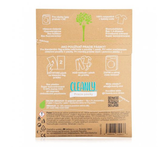 Pásky a proužky na praní 32ks cleanly