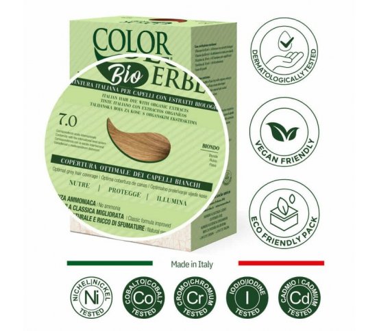 Color Erbe BIO Barva na vlasy Blond 7.0