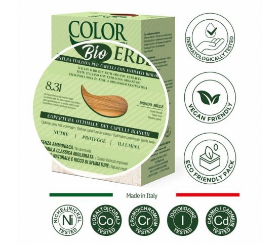 Color Erbe BIO Barva na vlasy Medová blond 8.31