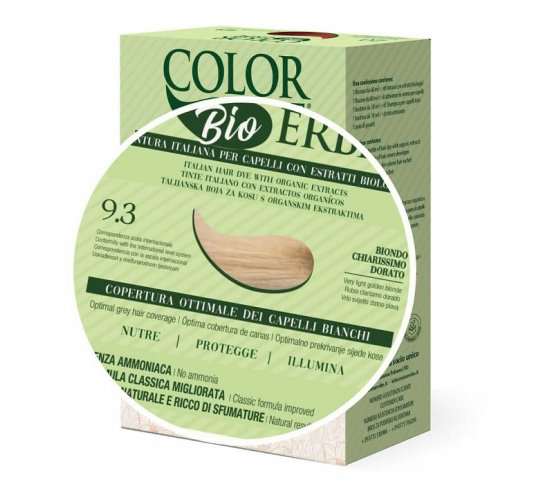 Color Erbe BIO Barva na vlasy Světlá zlatavá blond 9.3