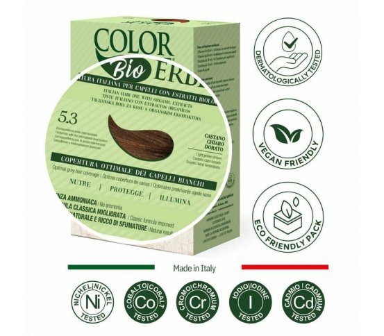 Color Erbe BIO Barva na vlasy Světle zlatohnědá 5.3