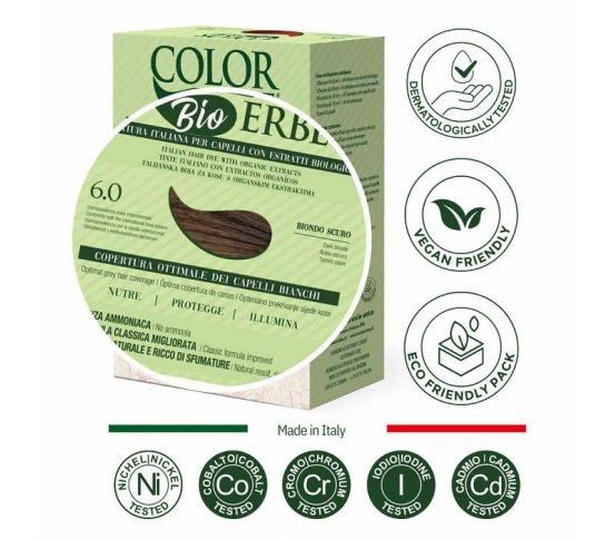 Color Erbe BIO Barva na vlasy Tmavá blond 6.0