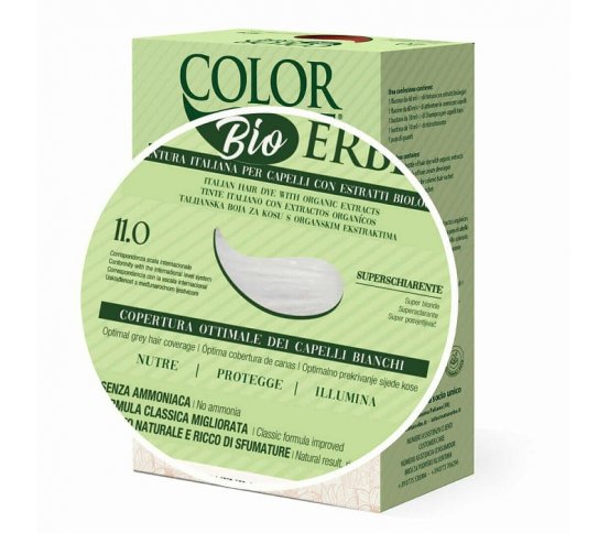 Color Erbe BIO Barva na vlasy Ultra světlá silná blond Zesvětlovač 11.0
