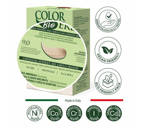 Color Erbe BIO Barva na vlasy Velmi světlá blond 9.0