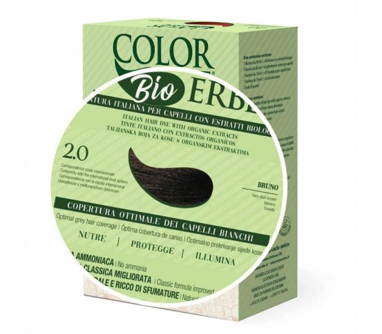 Color Erbe BIO Barva na vlasy Velmi tmavě hnědá 2.0