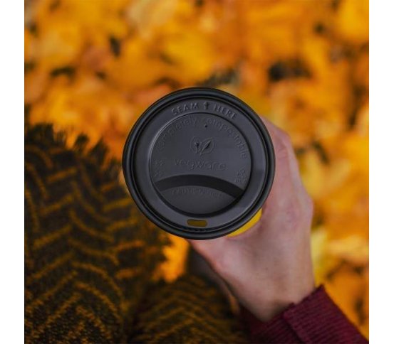 CPLA Černé víčko pro kelímek 240ml (50ks)