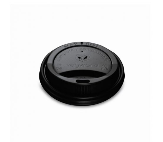 CPLA Černé víčko pro kelímek 240ml (50ks)