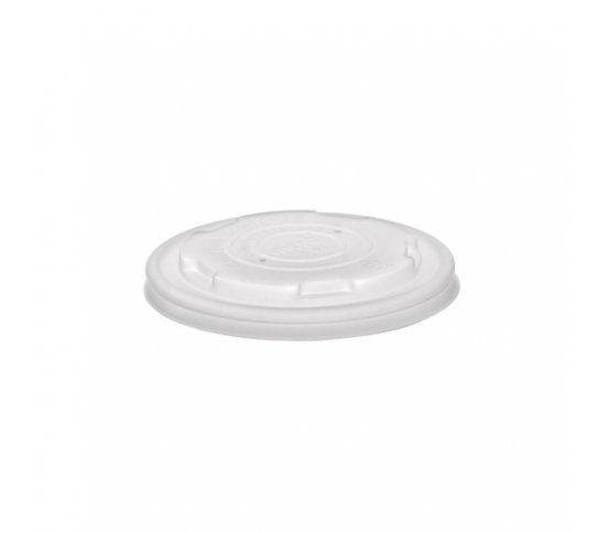 CPLA Rovné víčko (pro kelímky 170-290ml) z bioplastu (50ks)