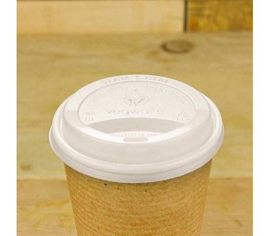 CPLA Víčko pro kelímek 300-600ml z bioplastu (50ks)