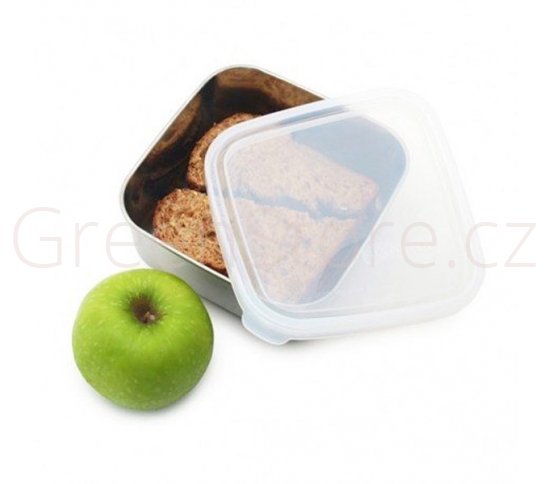 Čtvercová nerezová dóza - střední 900ml U Konserve