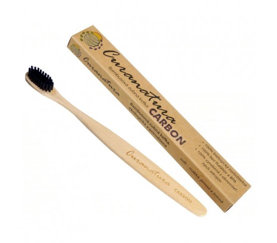 Bambusový zubní kartáček Carbon, Curanatura