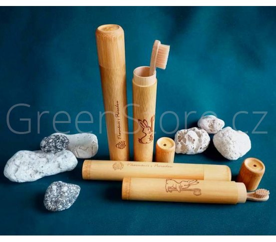 Bambusové poudro na zubní kartáčky Curanatura