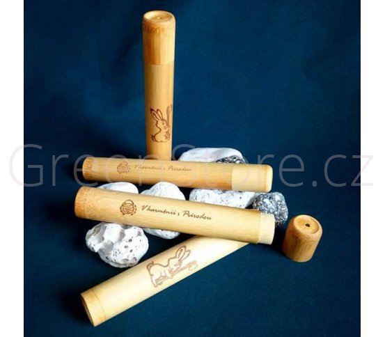 Bambusové poudro na zubní kartáčky Junior Curanatura