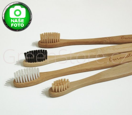 Bambusový zubní kartáček s aktivním uhlím Carbon, Curanatura