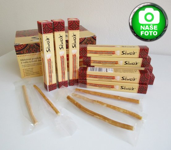 Přírodní zubní kartáček siwak hřebíčková příchut