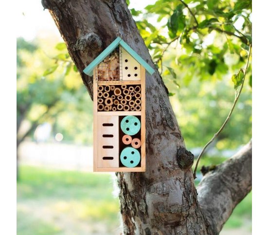 Dekorativní hmyzí domek a hotel pro opylovače