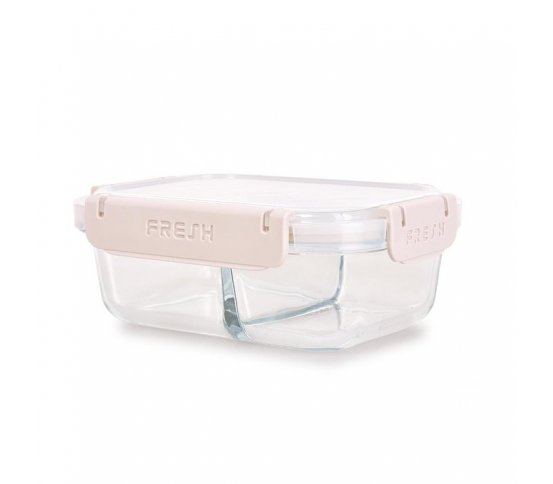 Dělená skleněná krabička na potraviny 150 250 ml dedra 1
