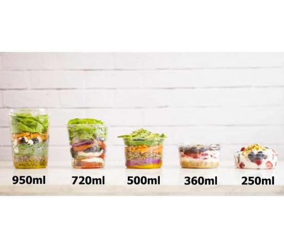 PLA Miska DELI kulatá 950ml z bioplastu (50ks)