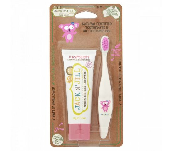 Dětská sada Kartáček Koala a zubní pasta Malina 50g Jack N Jill