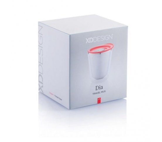 XD Design cestovní termohrnek 227ml - červená
