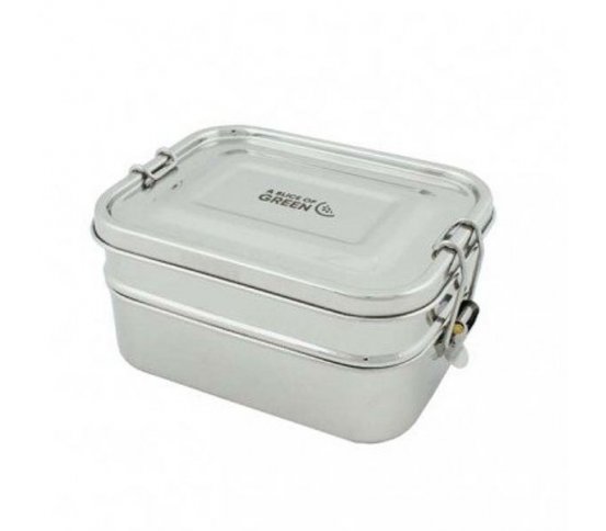 Dóza dvojitá obdélníková s těsněním 1300ml Green Pioneer